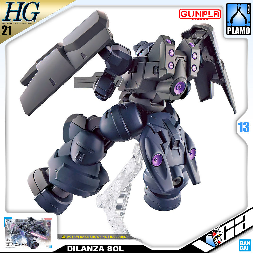 Bandai Gunpla High Grade The Witch From Mercury 1/144 HG Dilanza Sol Plastic Model Action Toy VCA Gundam Singapore