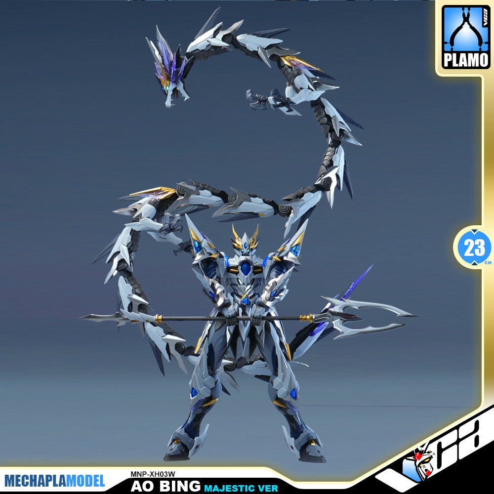 Motor Nuclear 摩动核 MNP-XH03W Ao Bing 敖丙 Majestic Ver 威武色 Metal Build Structure Action Figure Toy Kit VCA Gundam Singapore