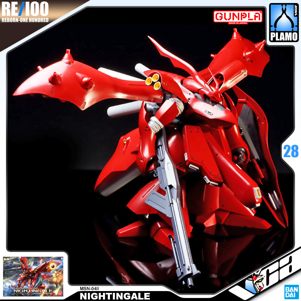 Bandai Gunpla Reborn One Hundred 1/100 RE100 Nightingale Plastic Action Toy Model VCA Gundam Singapore