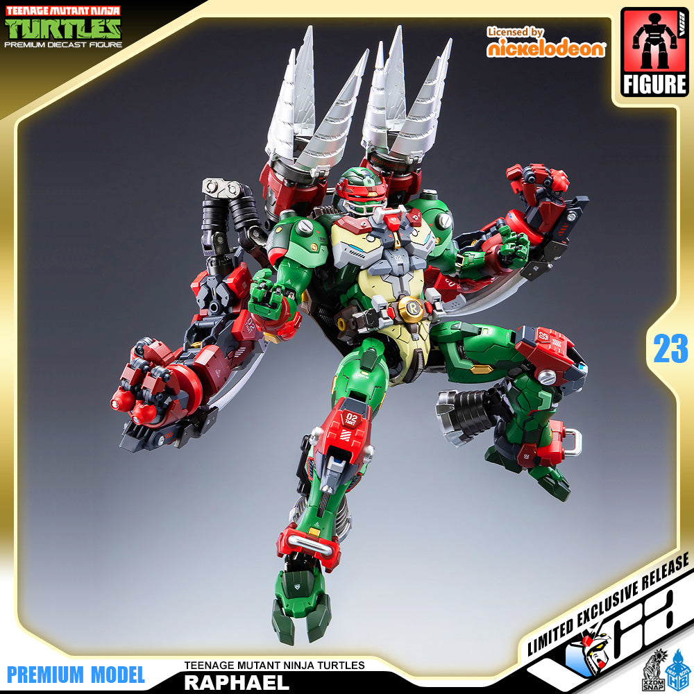 Heat Boys Nickelodeon Teenage Mutant Ninja Turtles Raphael Mecha Metal Structure Premium Action Figure VCA Gundam Singapore