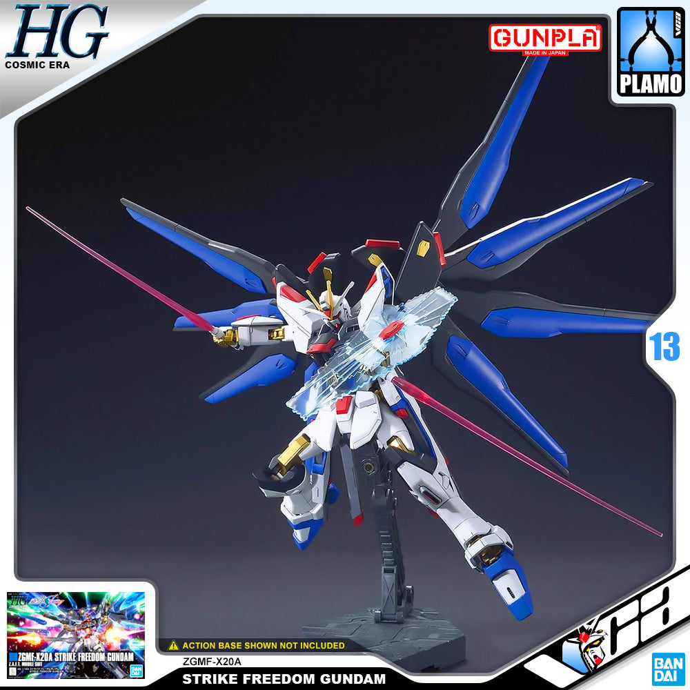 Bandai Gunpla High Grade Cosmic Era HGCE 1/144 Strike Freedom Gundam Action Figure Model Toy Kit VCA Singapore