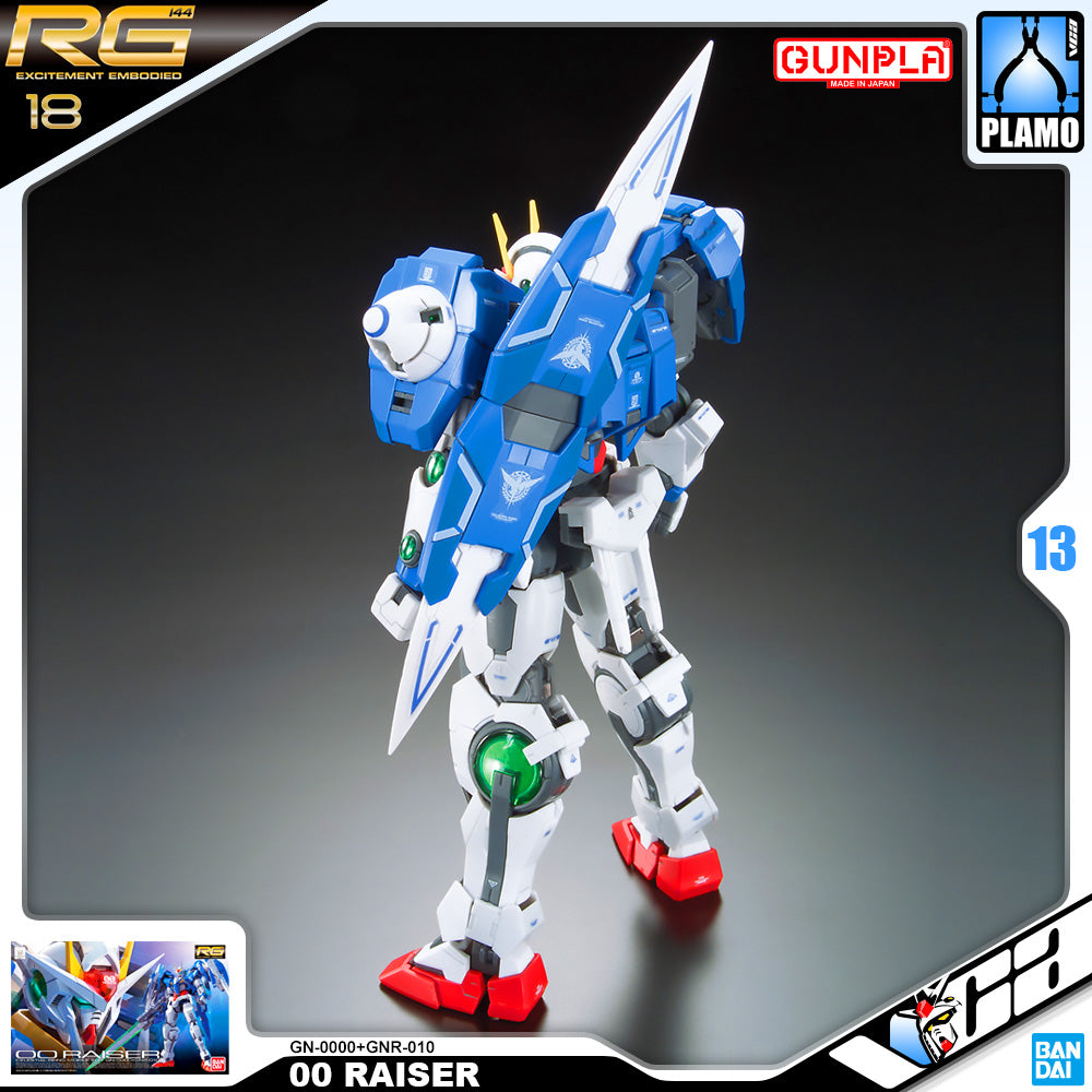Bandai Gunpla Real Grade 1/144 RG 00 Raiser Plastic Model Toy VCA Gundam Singapore