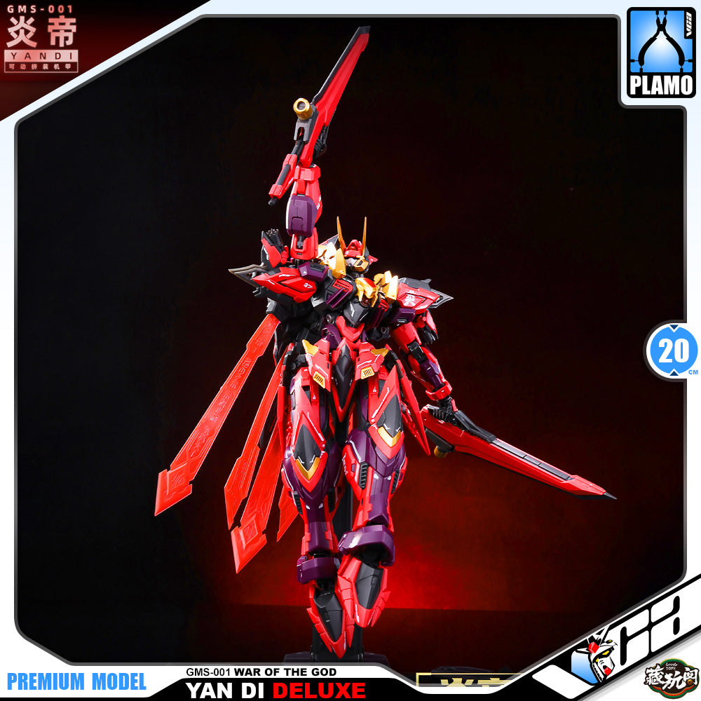 Cang-Toys 藏玩阁 Master Grade 1/100 MG Yan Di 炎帝 Deluxe Version Plastic Model Action Toy Kit VCA Gundam Singapore