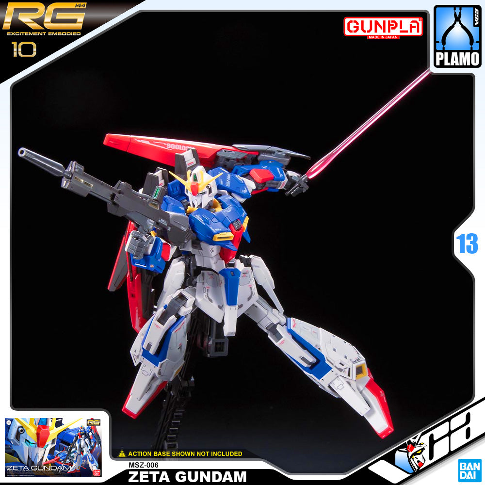 Bandai Gunpla Real Grade MSZ-006 Zeta Gundam Action Figure Toy Model Kit VCA Singapore