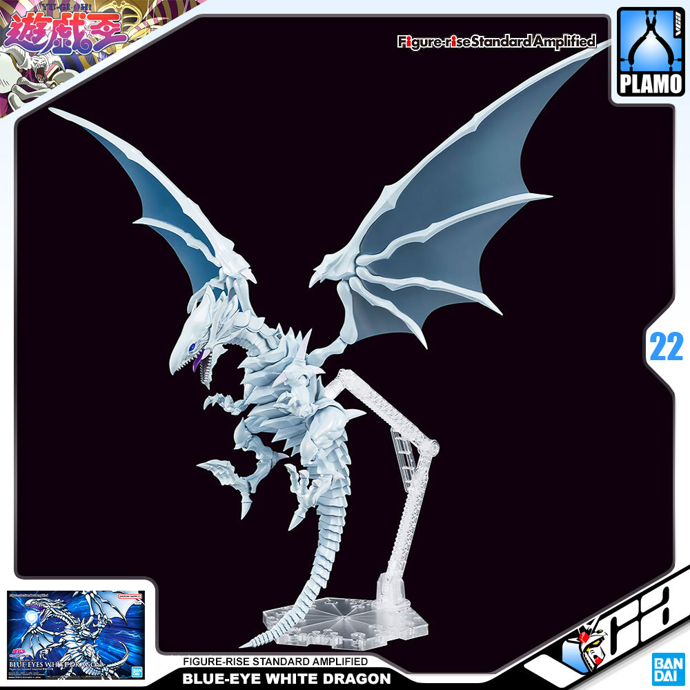 Bandai Figure-Rise Standard Amplified Yu-Gi-Oh Series BLUE-EYES WHITE DRAGON VCA Gundam Singapore