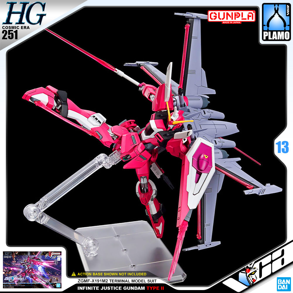 Bandai Gunpla High Grade HG Infinite Justice Gundam Type II Plastic Model Toy VCA Singapore