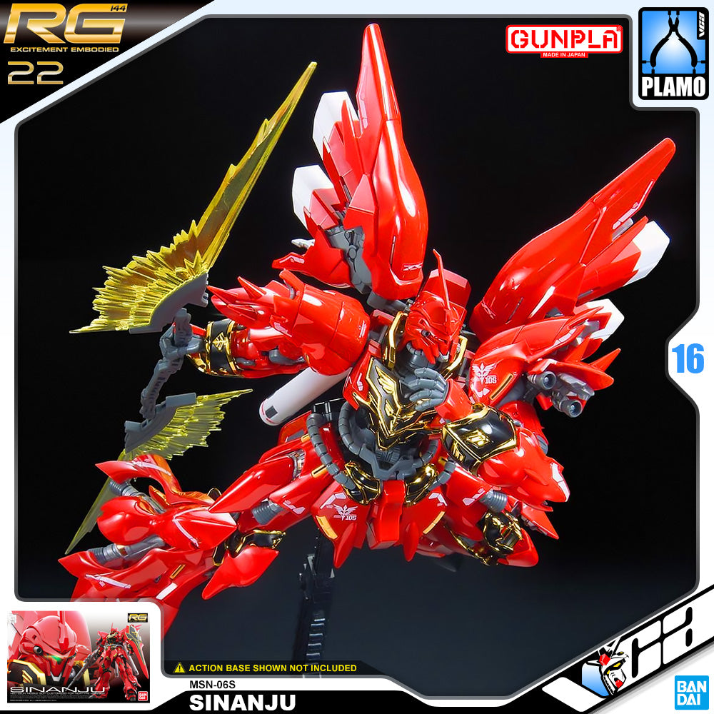 Bandai Gunpla Real Grade 1/144 RG MSN-06S Sinanju Plastic Model Toy VCA Gundam Singapore