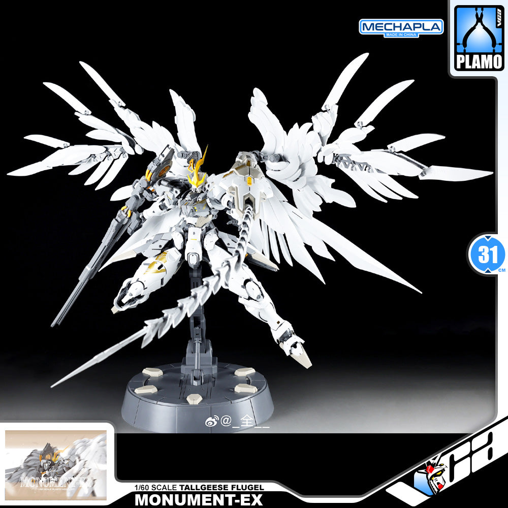 Strange Works 奇怪工作室 Monument-EX 丰碑F型 Tallgeese Flugel Perfect Grade 1/60 Action Figure Mechapla Model Toy Kit VCA Gundam Singapore