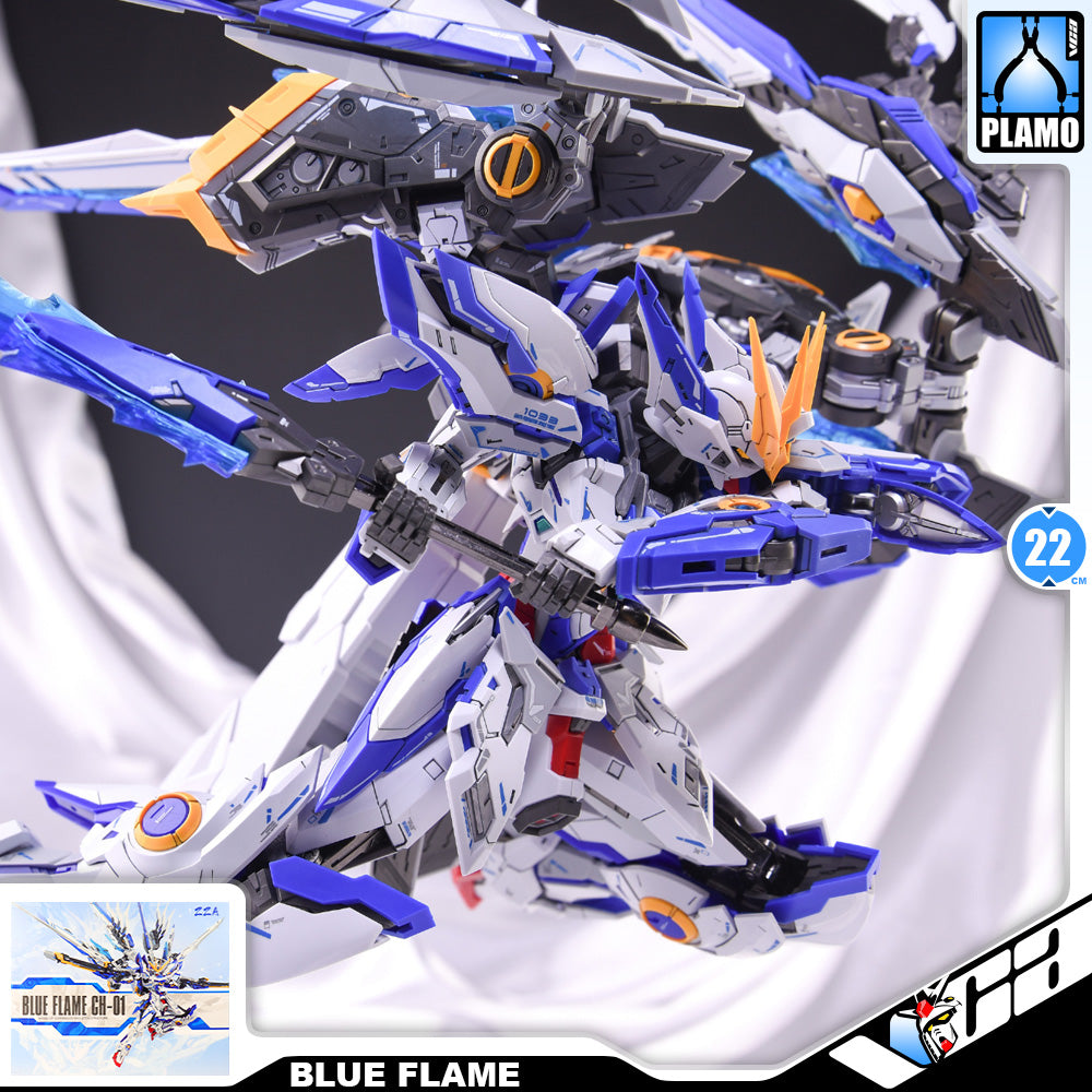 ZZA Model CH-01 Blue Flame 人形机甲-蓝焰 Metal Build Structure Action Figure Toy Kit VCA Wing Gundam Singapore