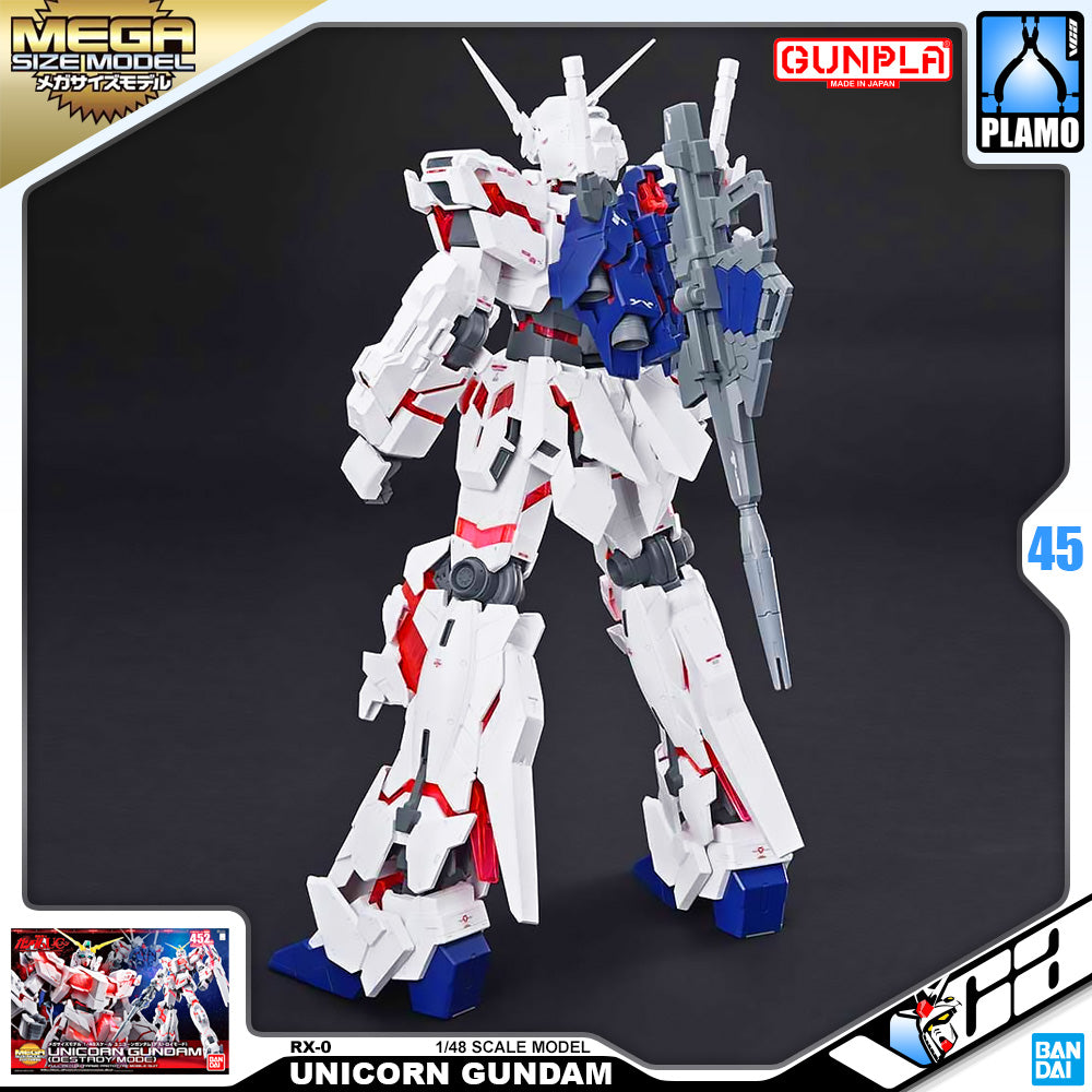 Bandai Gunpla Mega Size 1/48 RX-0 Unicorn Gundam (Destroy Mode) Large Big Plastic Model Action Toy VCA Singapore