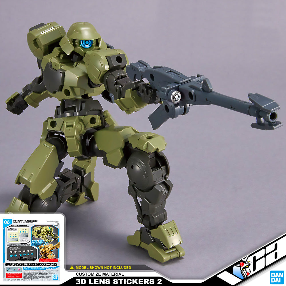 Bandai Customize Material 3D Lens Stickers 2 Model Detailing Parts VCA Gundam Singapore