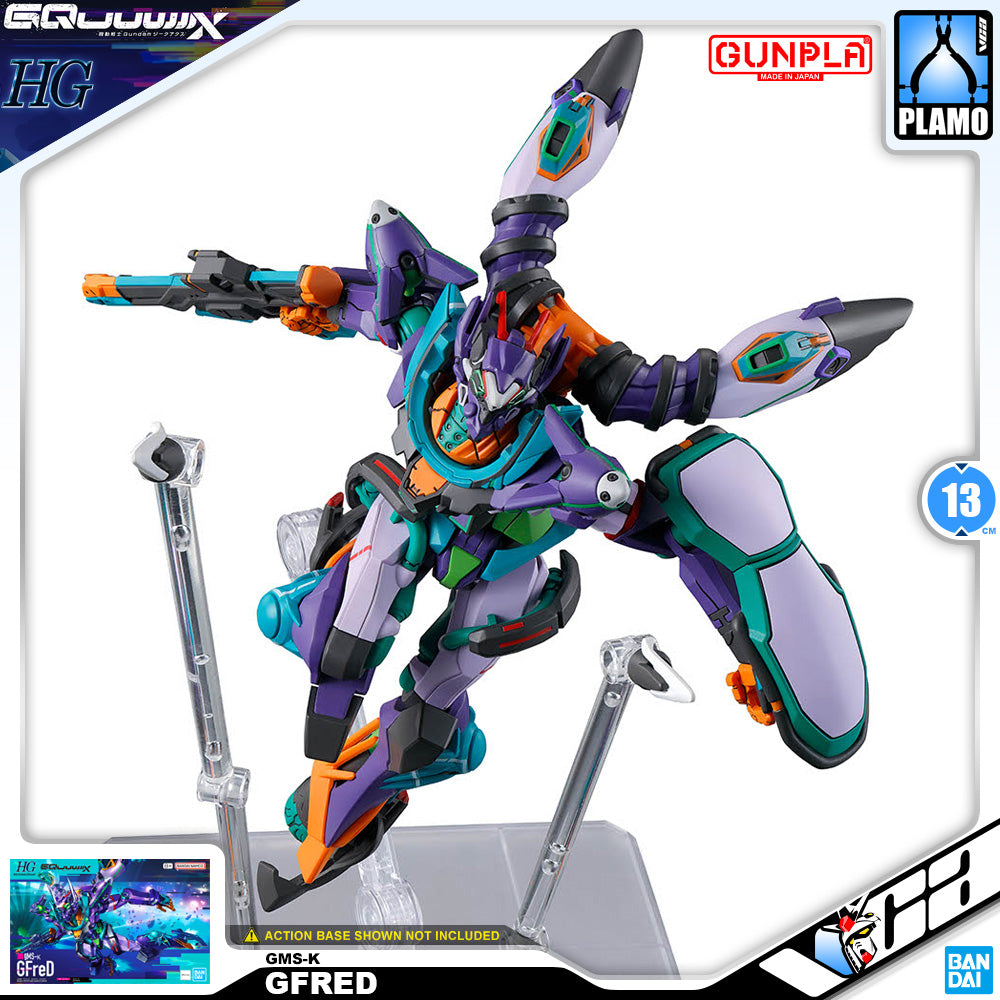 Bandai Namco Gunpla High Grade HG GQuuuuuuX GFred Action Figure Model Toy Kit VCA Gundam Singapore