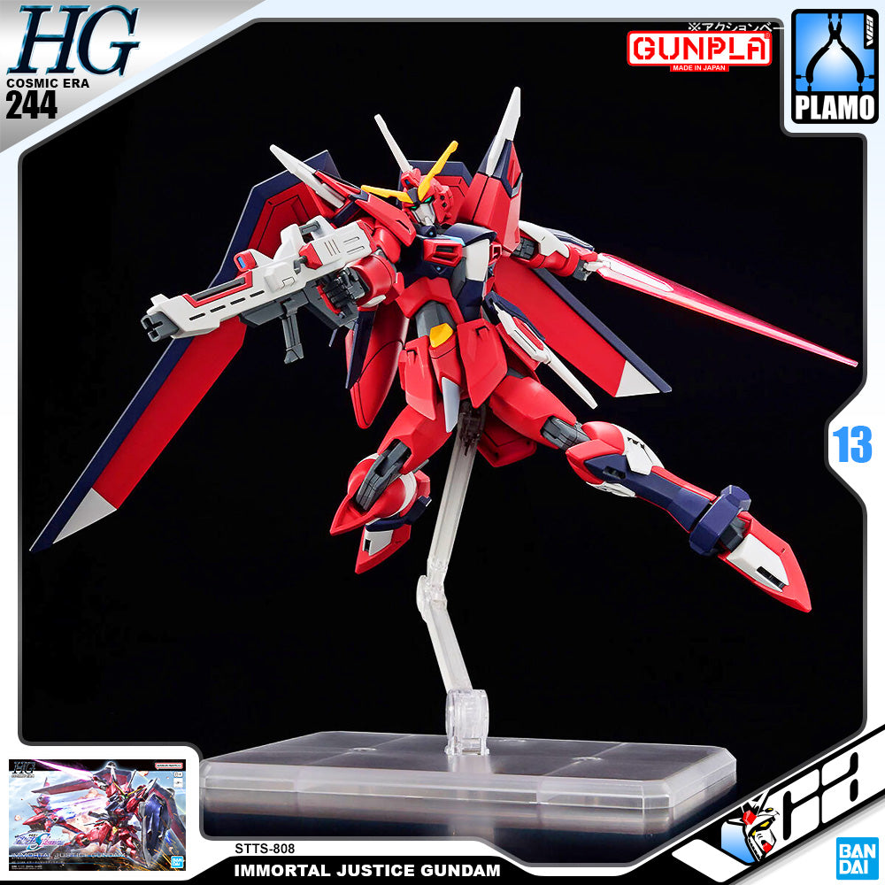 Bandai Gunpla High Grade Cosmic Era HGCE HG Immortal Justice Gundam Plastic Model Action Toy VCA Singapore
