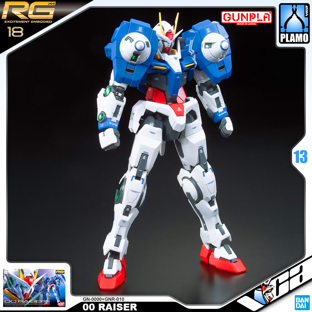 Bandai Gunpla Real Grade 1/144 RG 00 Raiser Plastic Model Toy VCA Gundam Singapore