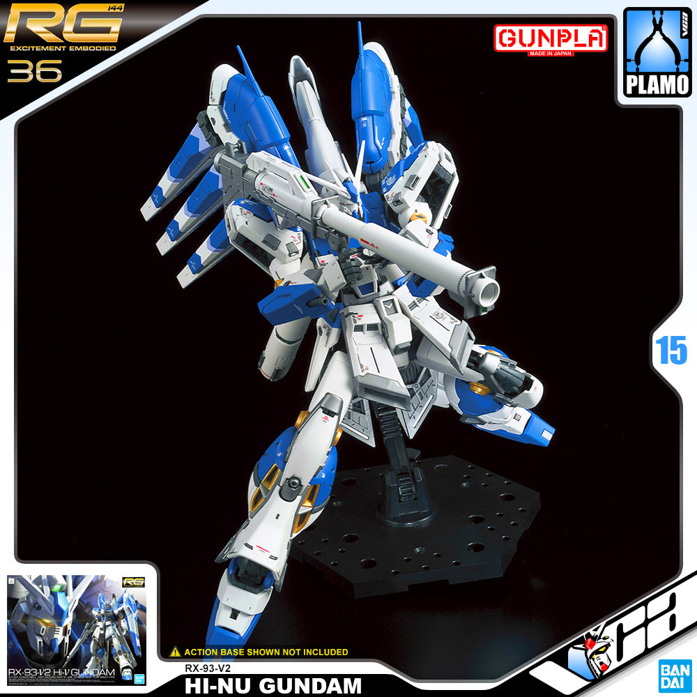 Bandai Gunpla Real Grade 1/144 RG RX-93-V2 Hi-Nu Gundam Plastic Model Action Toy VCA Singapore