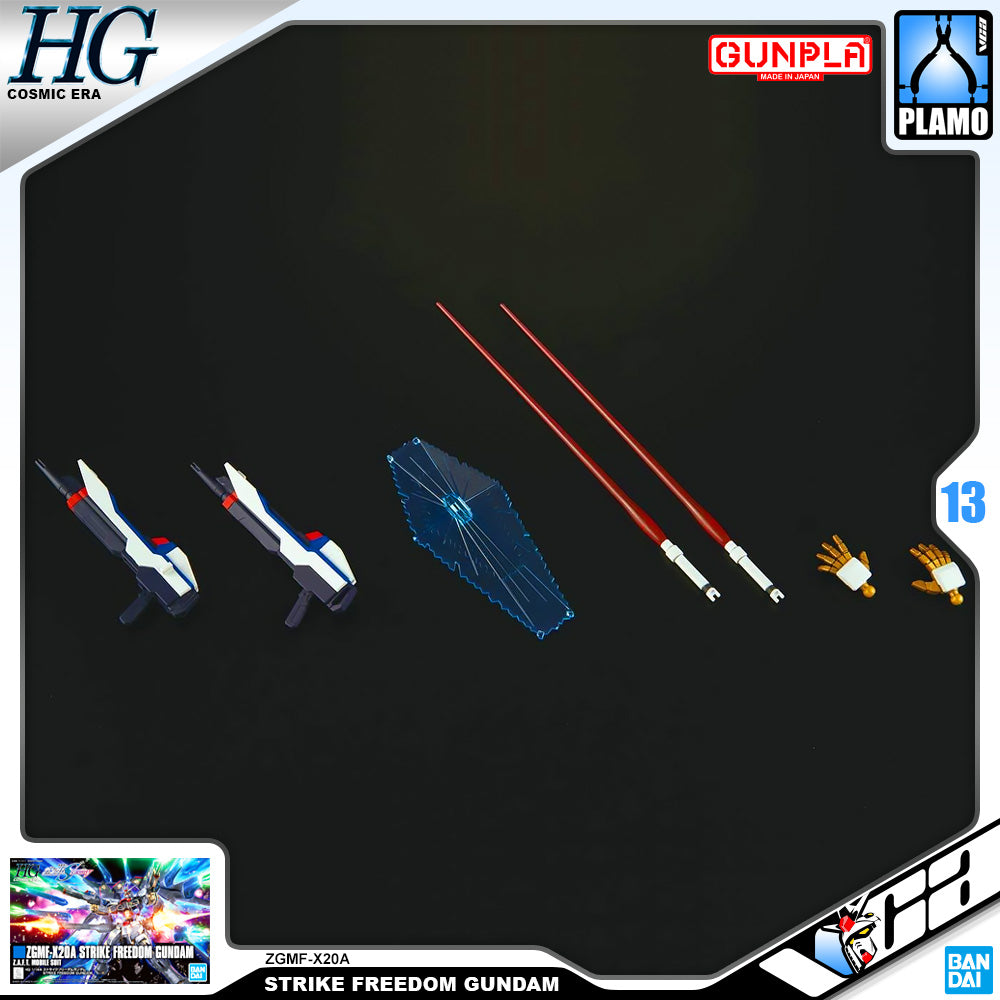 Bandai Gunpla High Grade Cosmic Era HGCE 1/144 Strike Freedom Gundam Action Figure Model Toy Kit VCA Singapore