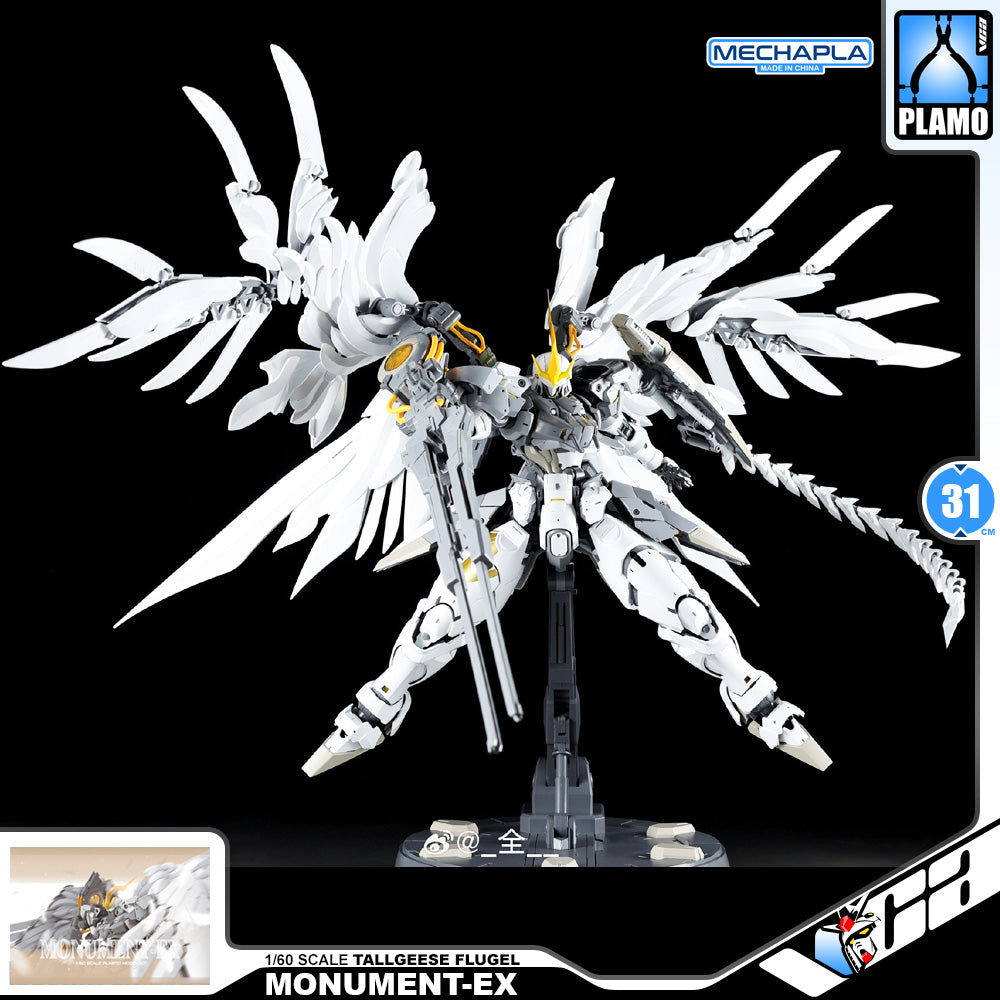 Strange Works 奇怪工作室 Monument-EX 丰碑F型 Tallgeese Flugel Perfect Grade 1/60 Action Figure Mechapla Model Toy Kit VCA Gundam Singapore