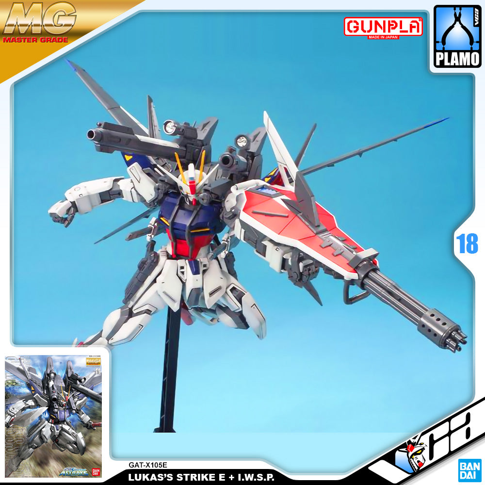 Bandai Gunpla Master Grade 1/100 MG LUKAS'S STRIKE E + I.W.S.P. Plastic Model Toy VCA Singapore