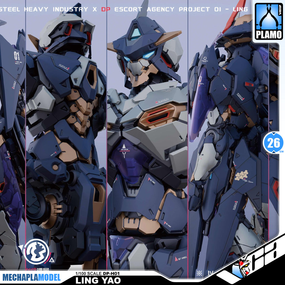 DP Escort Agency 龙纹镖局 Ling Yao 令曜 Master Grade MG Plastic Model Action Figure Toy Kit VCA Gundam Singapore