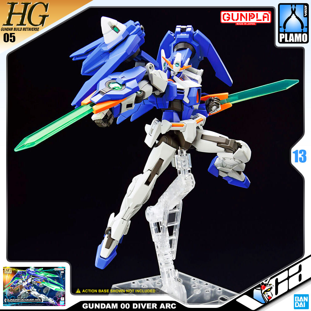 Bandai Gunpla Build Metaverse HG Gundam 00 Diver Arc Plastic Model Action Figure Toy Kit VCA Singapore