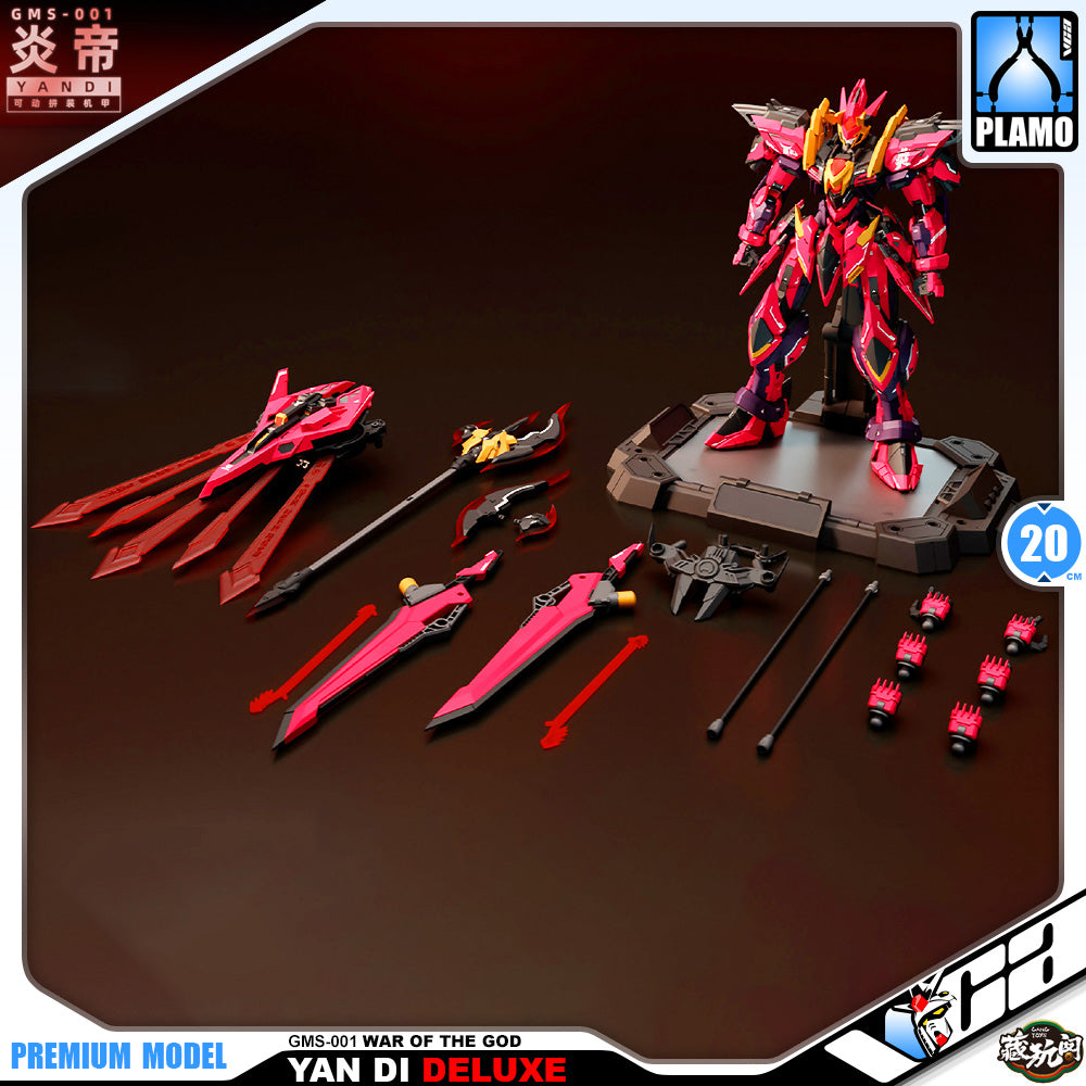 Cang-Toys 藏玩阁 Master Grade 1/100 MG Yan Di 炎帝 Deluxe Version Plastic Model Action Toy Kit VCA Gundam Singapore