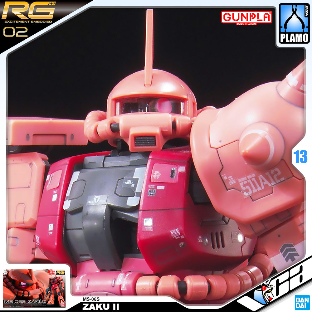 Bandai Real Grade 1/144 RG MS-06S ZAKU II Plastic Model Kit Toy VCA Gundam Singapore