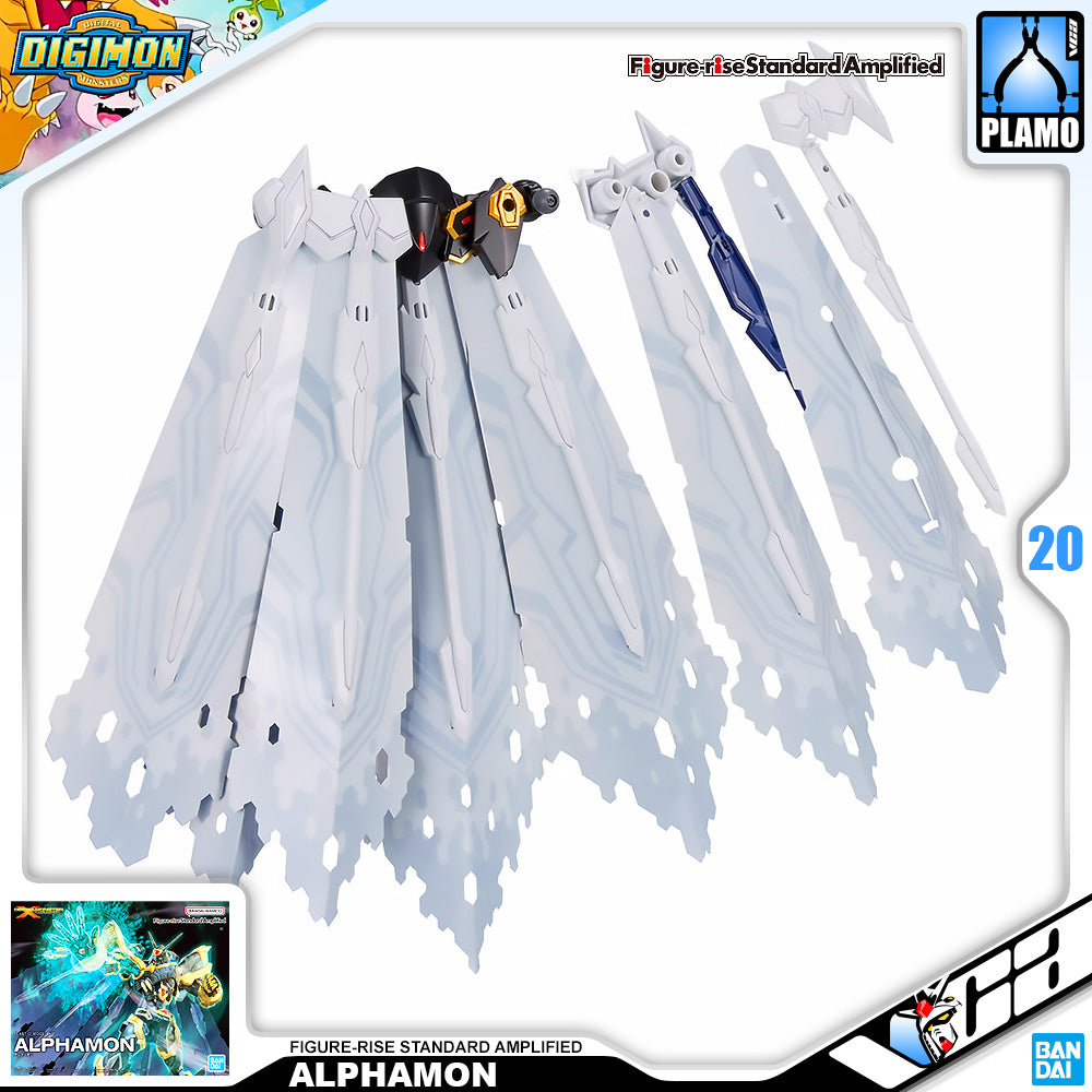 Bandai Figure Rise Standard Amplified MetalGreymon Vaccine Plastic Model Action Toy Kit VCA Gundam Singapore