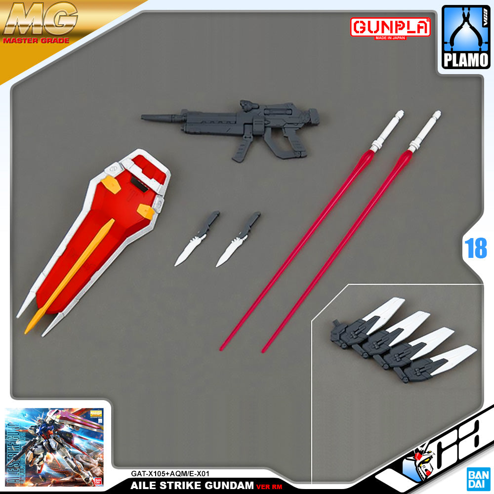 Bandai Gunpla Master Grade 1/100 MG Aile Strike Gundam Plastic Model Action Toy VCA Singapore