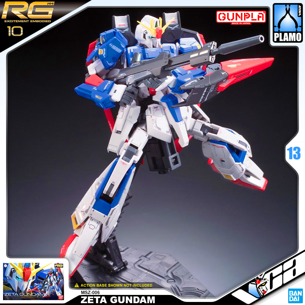 Bandai Gunpla Real Grade MSZ-006 Zeta Gundam Action Figure Toy Model Kit VCA Singapore