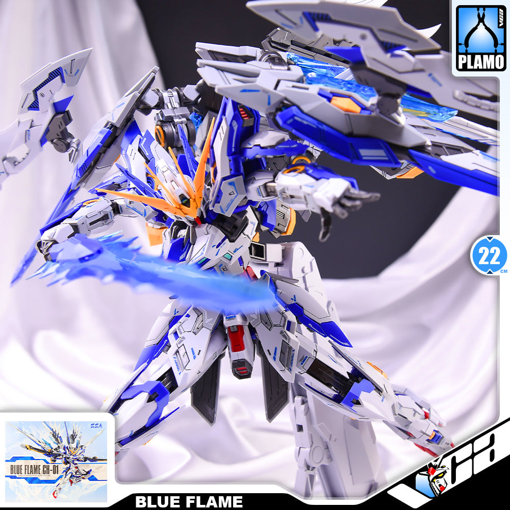 ZZA Model CH-01 Blue Flame 人形机甲-蓝焰 Metal Build Structure Action Figure Toy Kit VCA Wing Gundam Singapore
