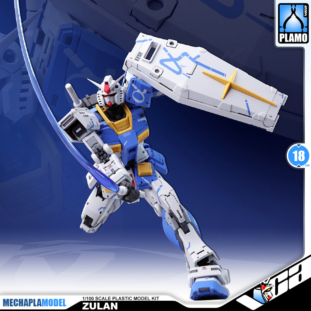 Fat Cat 胖虎模型 Zulan 祖蓝 RX-78-2 1/100 Master Real Grade RG MG Action Figure Toy Kit VCA Gundam Singapore