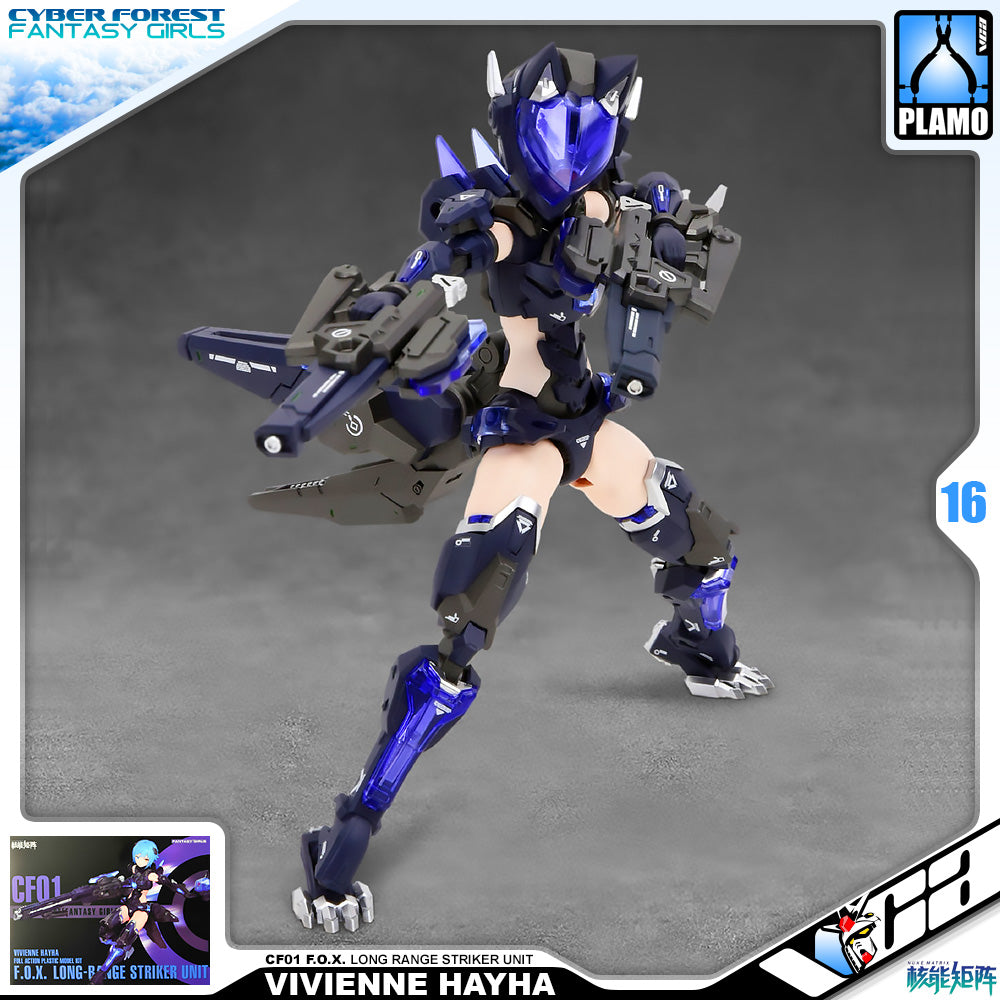 Nuke Matrix Vivienne Hayha CF01 FOX Long Range Striker Unit Plastic Model Action Toy VCA Gundam Singapore