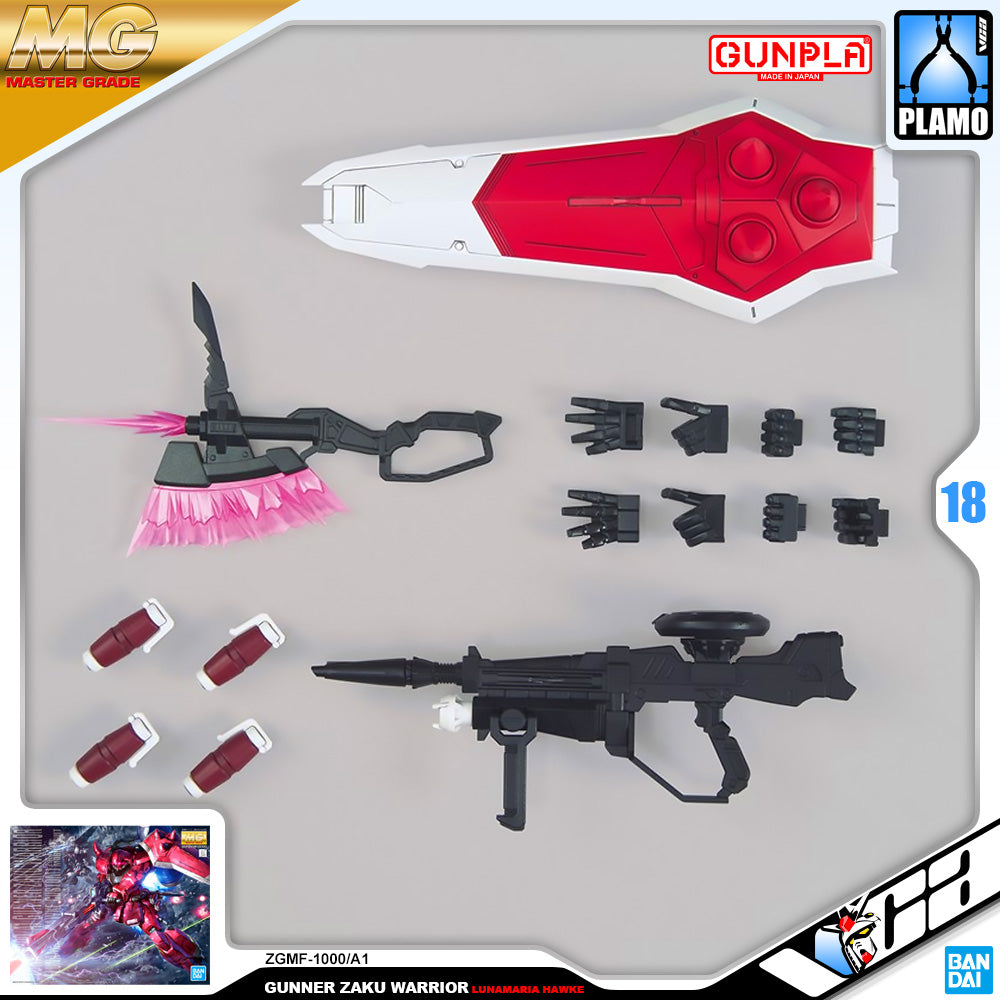 Bandai Gunpla Master Grade 1/100 MG Gunner Zaku Warrior Lunamaria Hawke Plastic Model Action Toy VCA Gundam Singapore