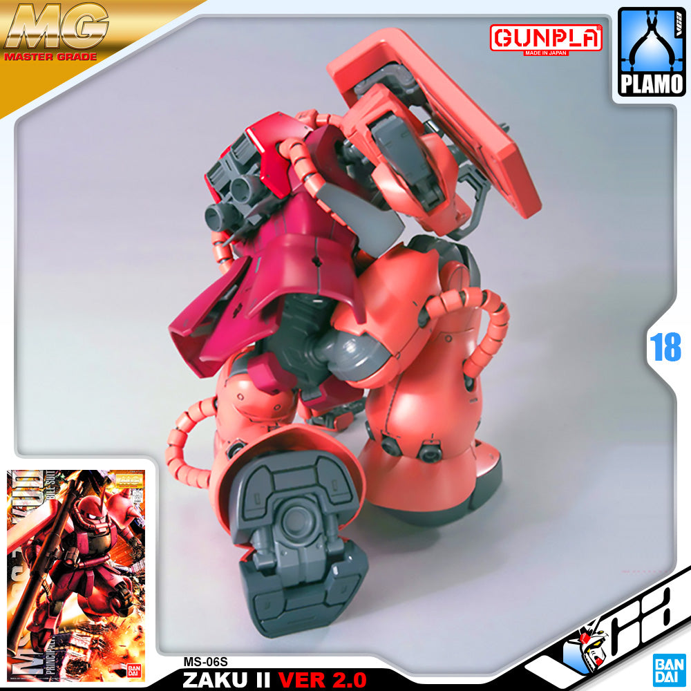 Bandai Gunpla Master Grade 1/100 MG MS-06S ZAKU II Ver 2.0 Plastic Model Toy VCA Gundam Singapore