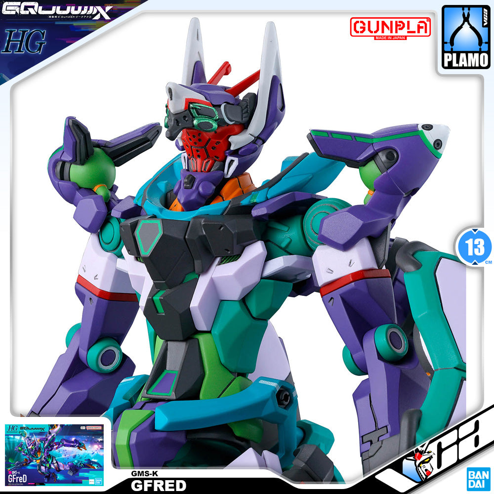 Bandai Namco Gunpla High Grade HG GQuuuuuuX GFred Action Figure Model Toy Kit VCA Gundam Singapore