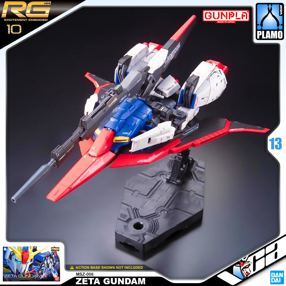 Bandai Gunpla Real Grade MSZ-006 Zeta Gundam Action Figure Toy Model Kit VCA Singapore