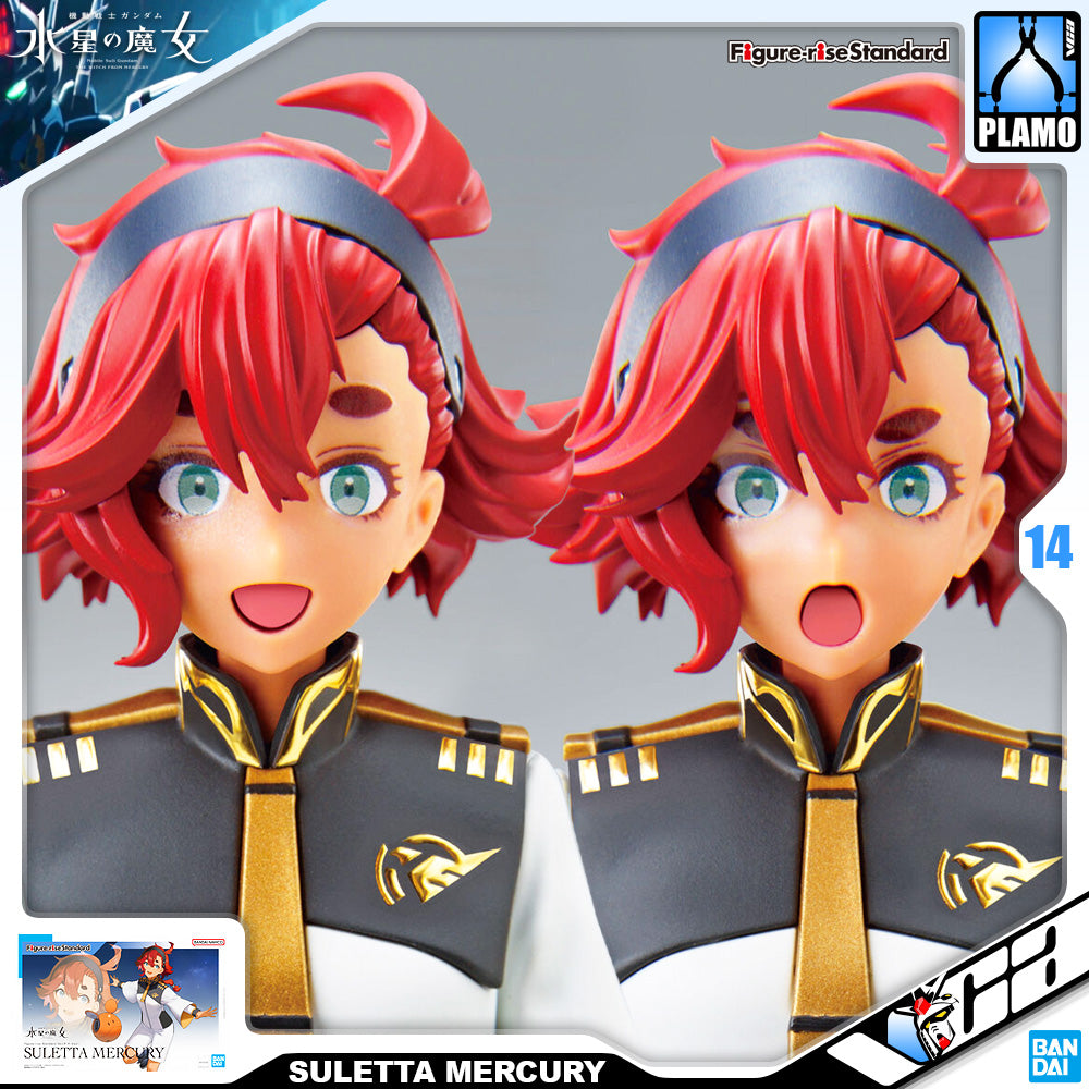 Bandai Figure-Rise Standard Suletta Mercury Girl Character Plastic Model Action Toy VCA Gundam Singapore