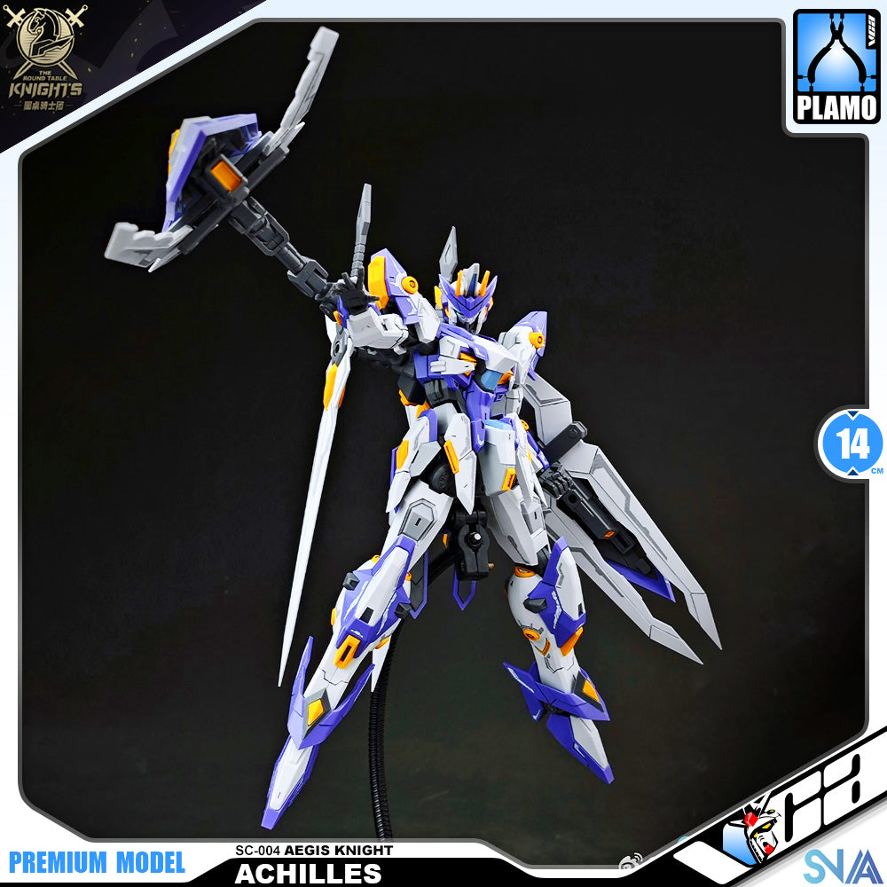 SNAA SC-004 Aegis Knight Achilles Real Grade RG Plastic Model Action Figure Toy Kit VCA Gundam Singapore