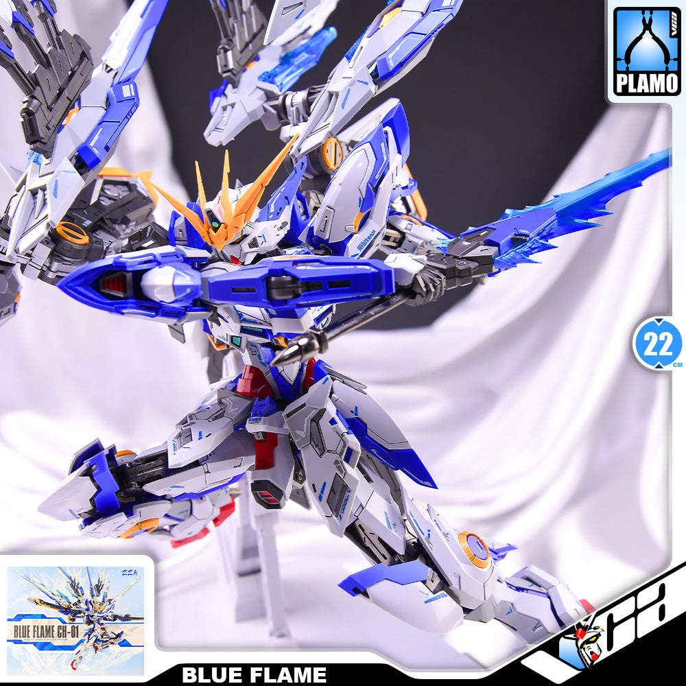 ZZA Model CH-01 Blue Flame 人形机甲-蓝焰 Metal Build Structure Action Figure Toy Kit VCA Wing Gundam Singapore