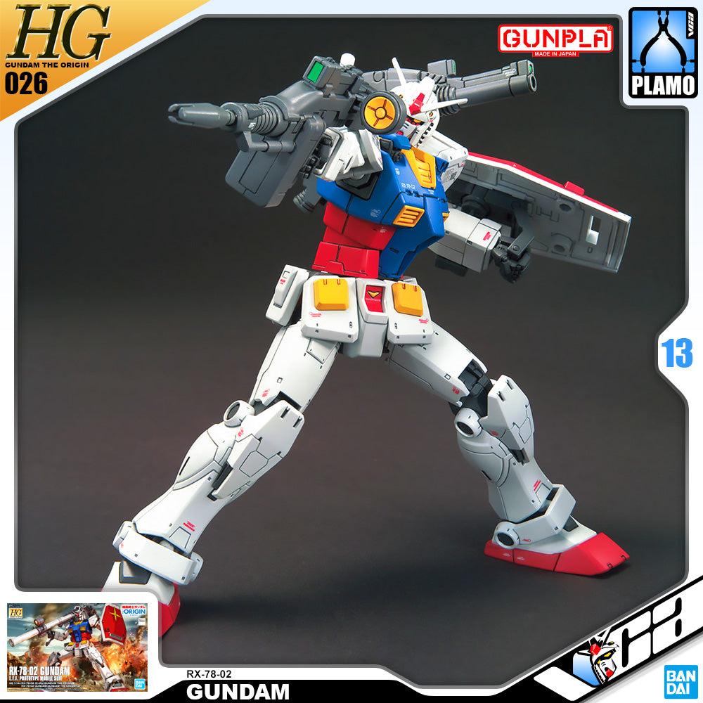 Bandai Gunpla High Grade The Origin HG RX-78-02 Gundam Plastic Model Action Toy VCA Singapore
