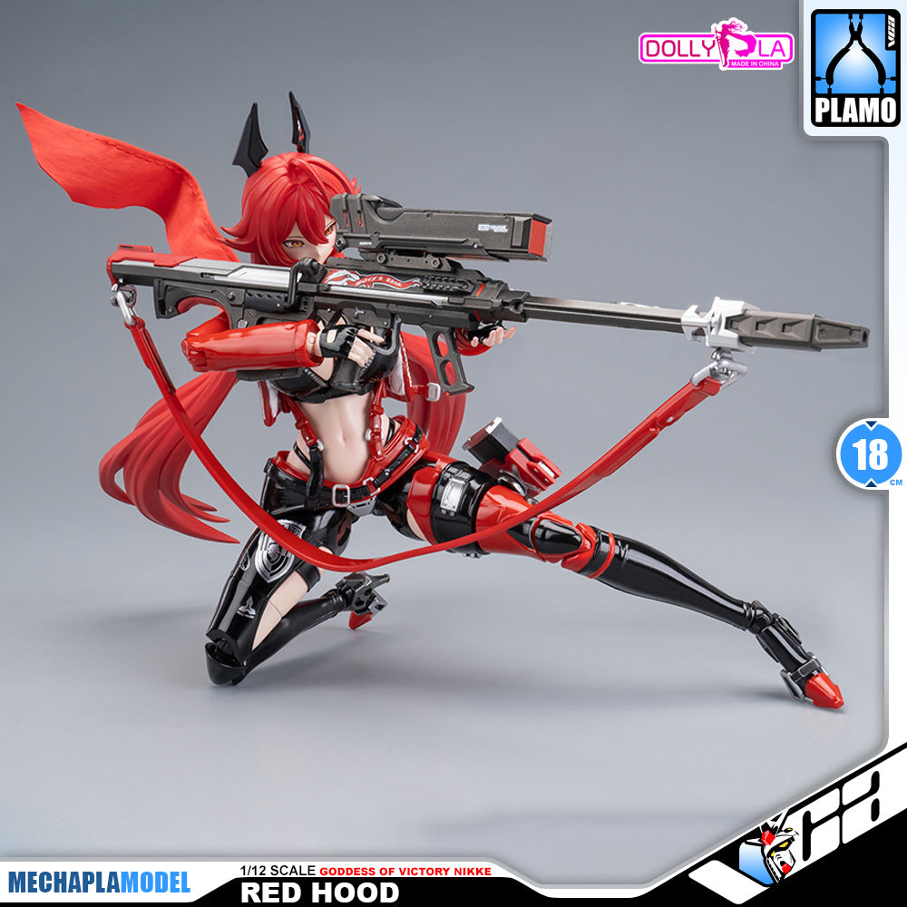 Hemoxian 和模线 Nikke Goddess of Victory Red Hood DollyPla Charapla Armor Girl Character Action Figure Model Toy Kit VCA Gundam Singapore