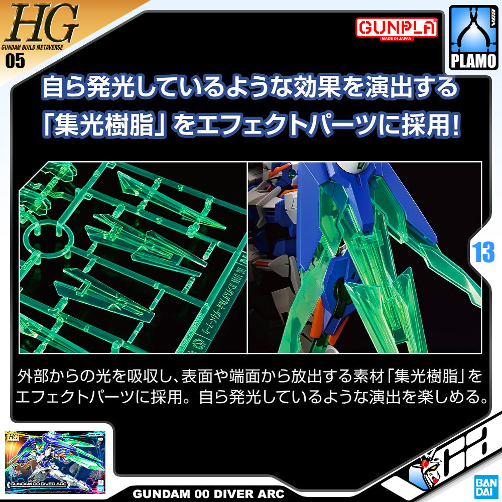 Bandai Gunpla Build Metaverse HG Gundam 00 Diver Arc Plastic Model Action Figure Toy Kit VCA Singapore