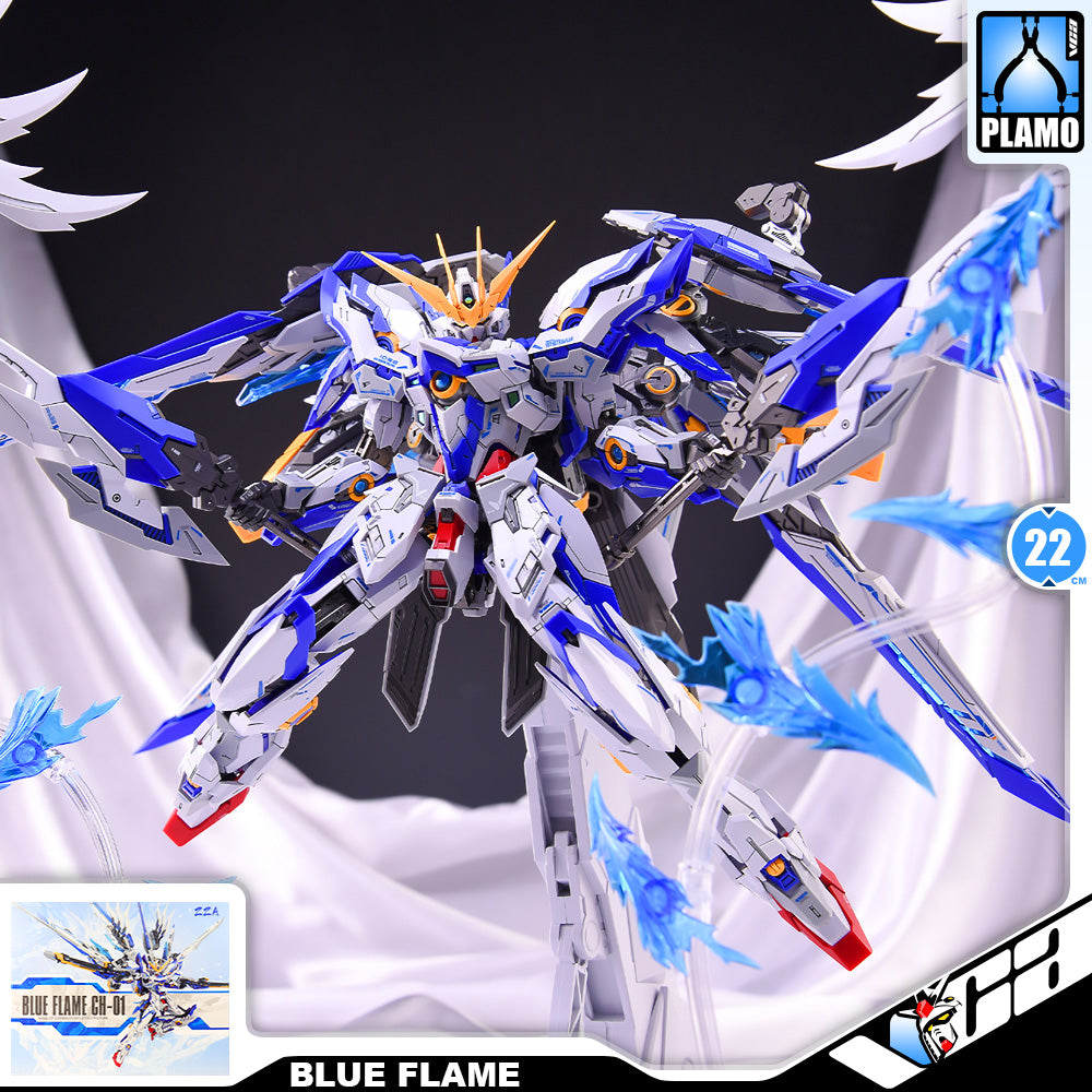 ZZA Model CH-01 Blue Flame 人形机甲-蓝焰 Metal Build Structure Action Figure Toy Kit VCA Wing Gundam Singapore