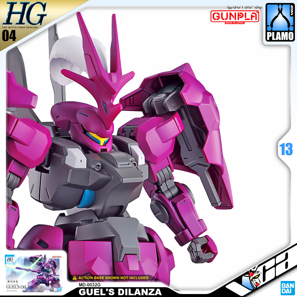 Bandai Gunpla High Grade The Witch From Mercury 1/144 HG Guel's Dilanza Plastic Model Action Toy VCA Gundam Singapore
