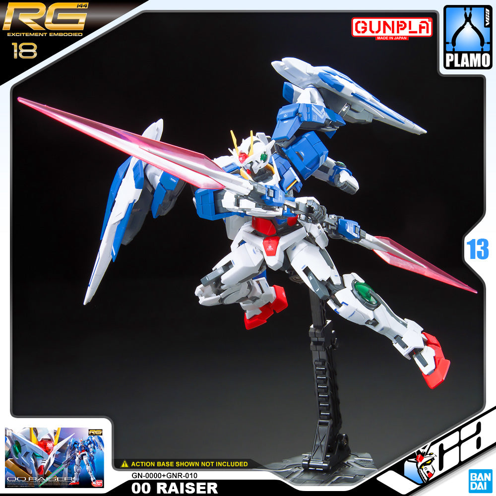 Bandai Gunpla Real Grade 1/144 RG 00 Raiser Plastic Model Toy VCA Gundam Singapore
