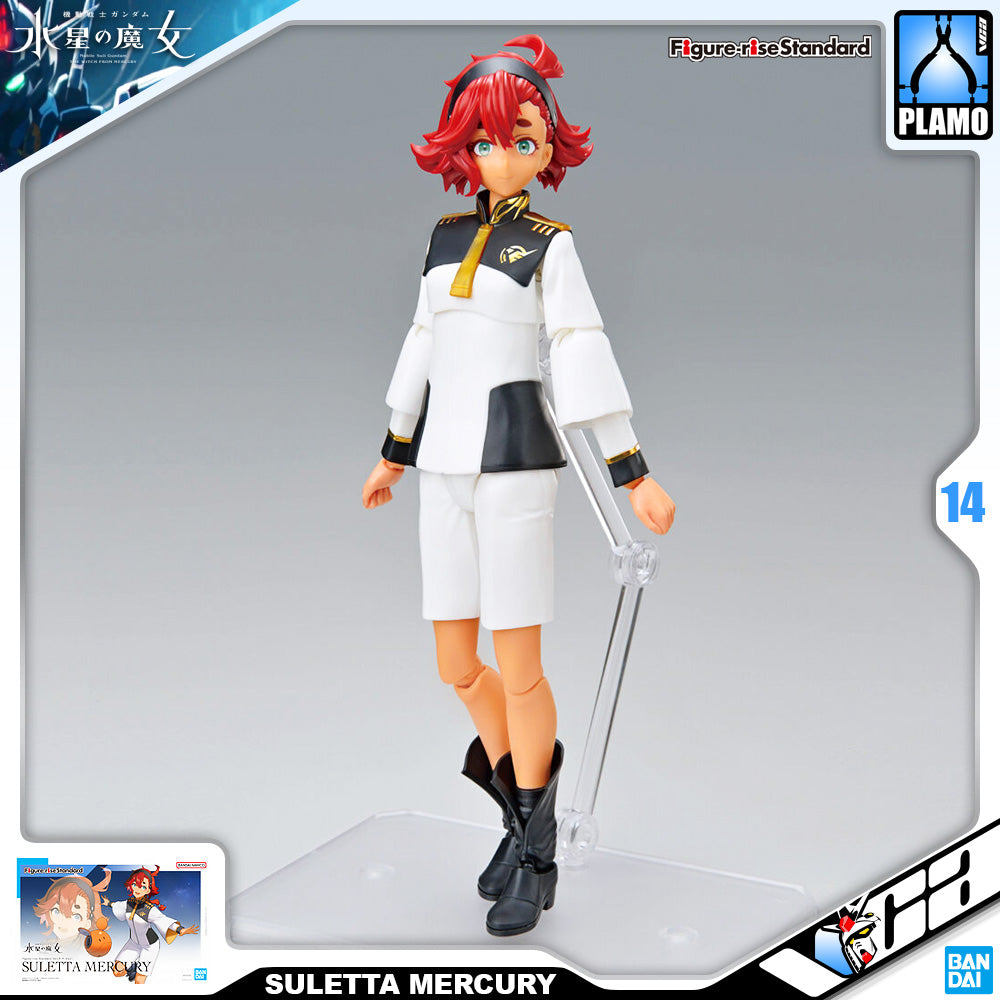 Bandai Figure-Rise Standard Suletta Mercury Girl Character Plastic Model Action Toy VCA Gundam Singapore
