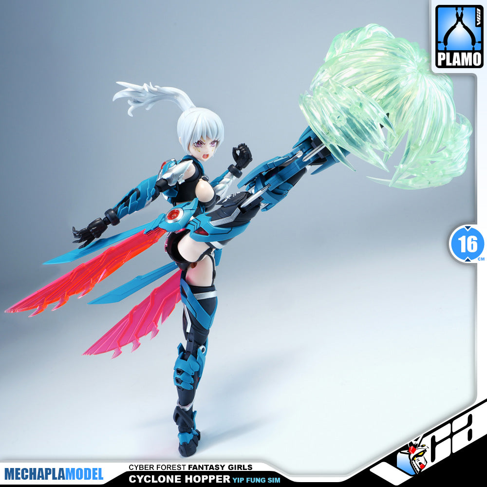 Nuke Matrix 核能矩阵 Cyclone Hopper Yip Fung Sim 飓风飞蝗 叶风婵 Mecha Armor Girl Action Figure Toy Kit VCA Gundam Singapore