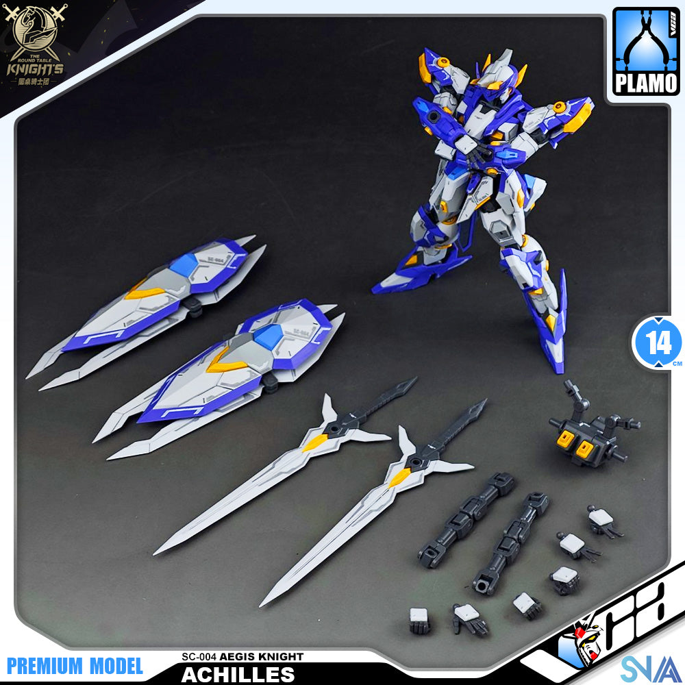 SNAA SC-004 Aegis Knight Achilles Real Grade RG Plastic Model Action Figure Toy Kit VCA Gundam Singapore