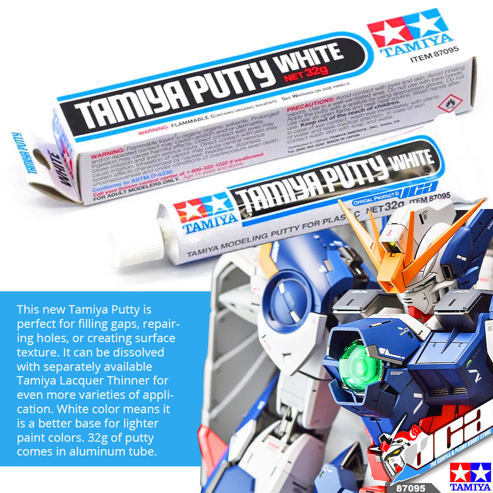 Tamiya: Putty - Tamiya Putty White. - 32 grams - for all kits (ref.  TAM87095), Paints and Tools > Putty