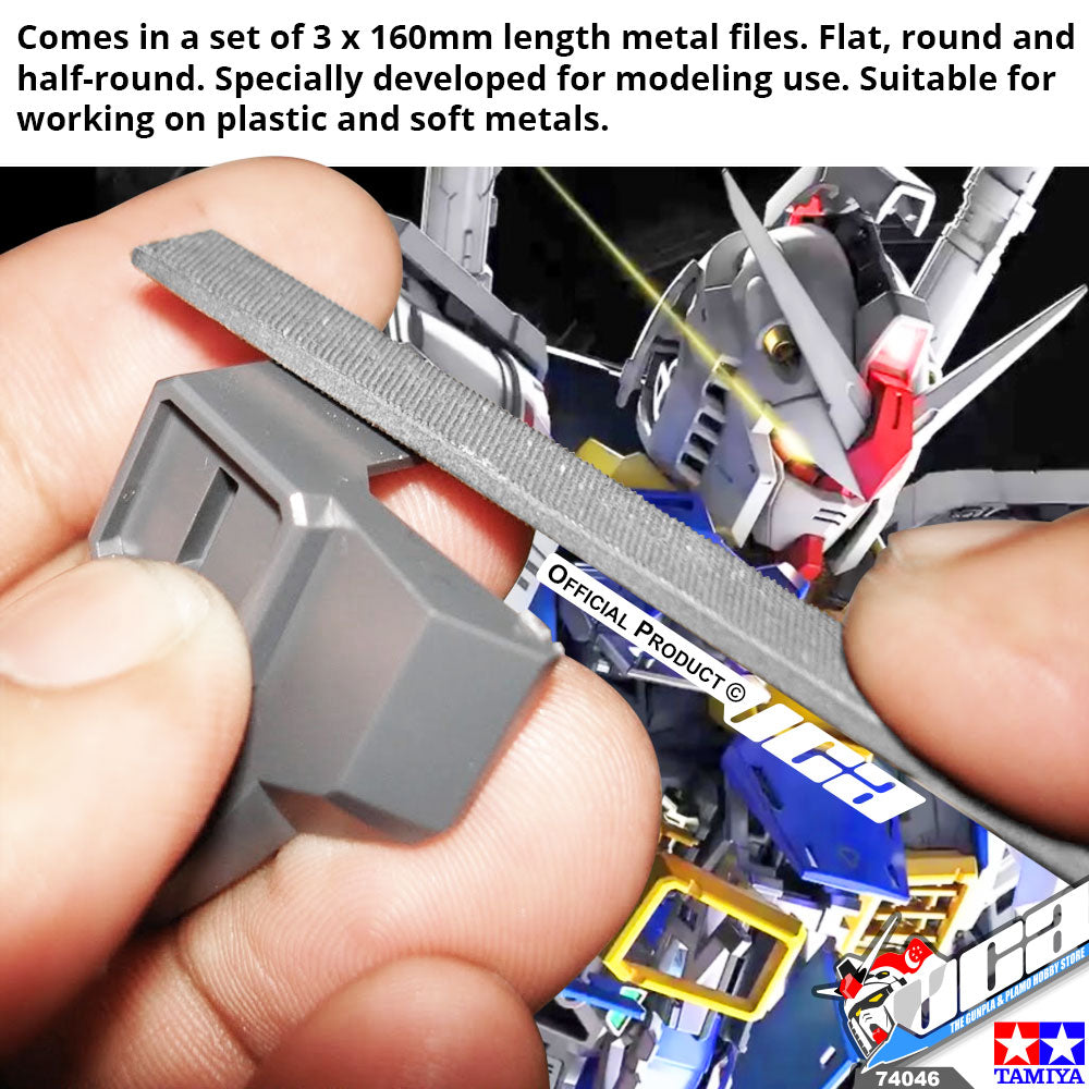 TAMIYA 74046 BASIC FILE SET MEDIUM DOUBLE CUT